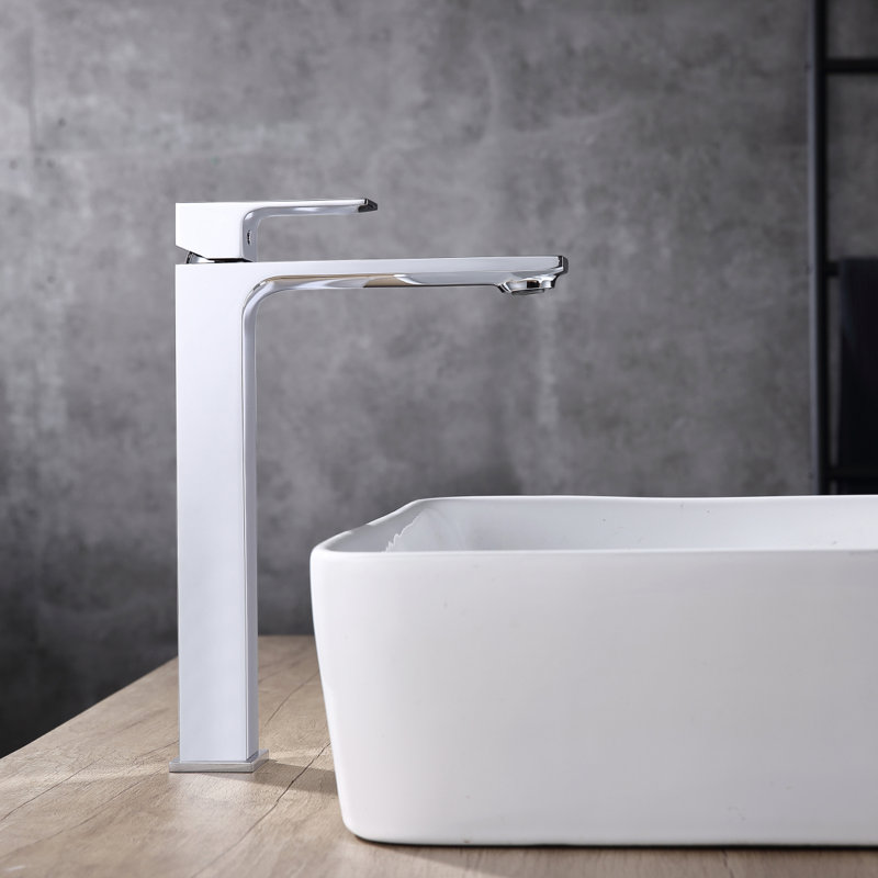 Robinet de salle de bain à un trou, Chrome