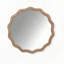 Miroir rond en bois
