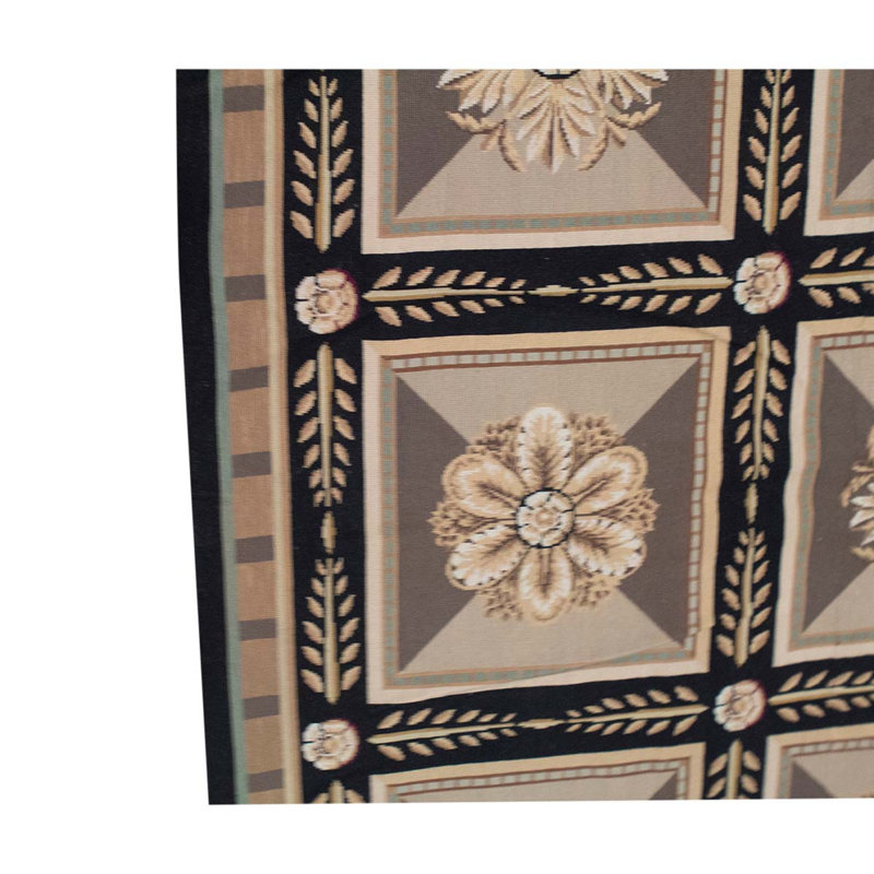 Hand Knotted Wool Geometric Area Rug