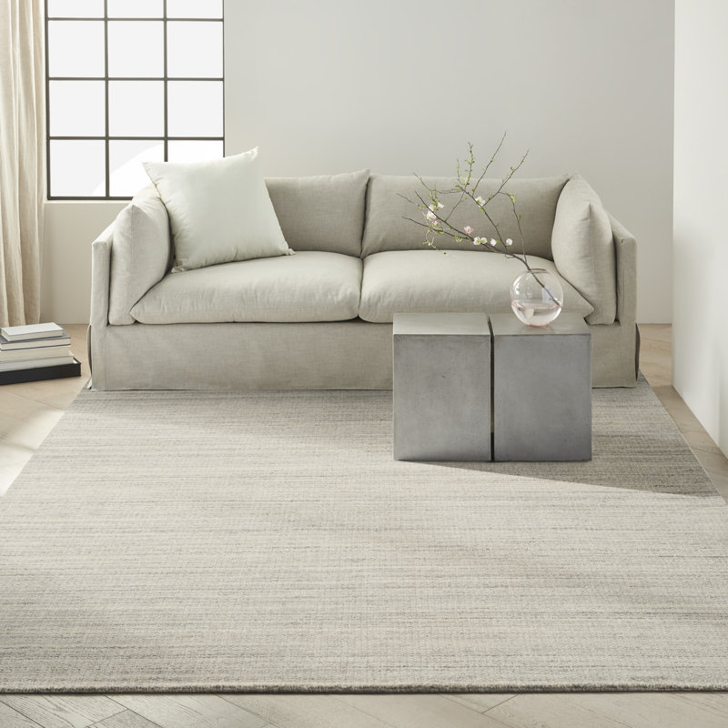 Calvin Klein CK040 Abrash 9'9" x 13'9" Grey Modern Indoor Rug, Gray, Rectangle 9'9" x 13'9"