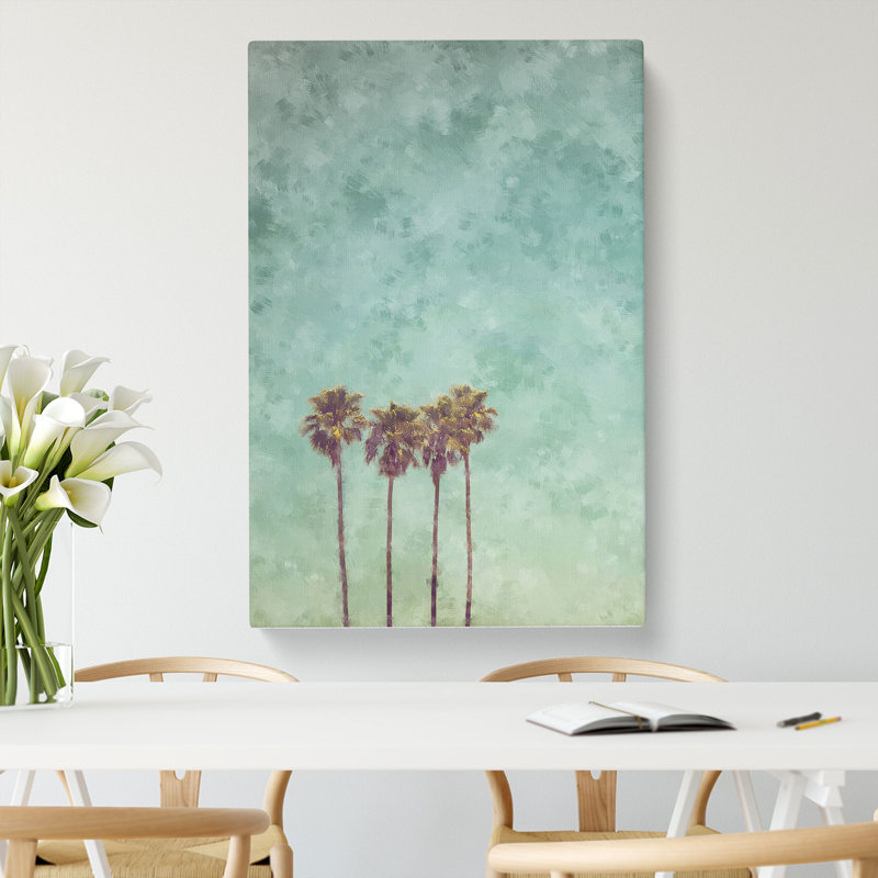 Summertime Palm Trees - Wrapped Canvas, 76cm H x 50cm W x 3cm D