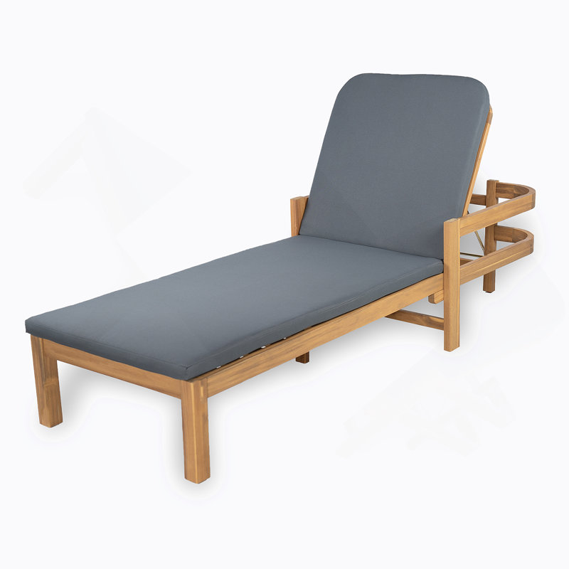 Outdoor Wood Chaise Lounge