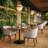 Wood and Steel Dining Table