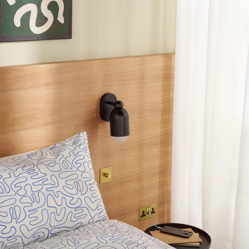 Applique murale simple JENSEN, Noir