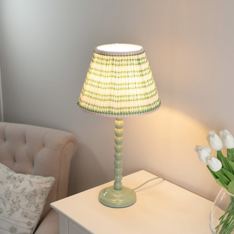 Cheyeanne Wood Table Lamp, Green