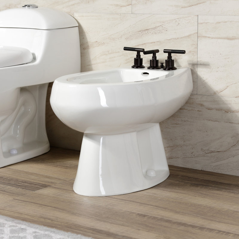 Robinet de bidet à poignée verticale Kingston, Bronze frotté à l'huile