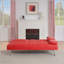 Canapé-lit pliant double en cuir 67 po avec table basse 67 pouces
