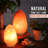 Himalayan Salt Lamp with Dimmer Switch, Handcrafted with Wooden 6-7 lbs