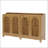 57" Sideboard Buffet, Farmhouse Storage Cabinet with Adjustable Shelf