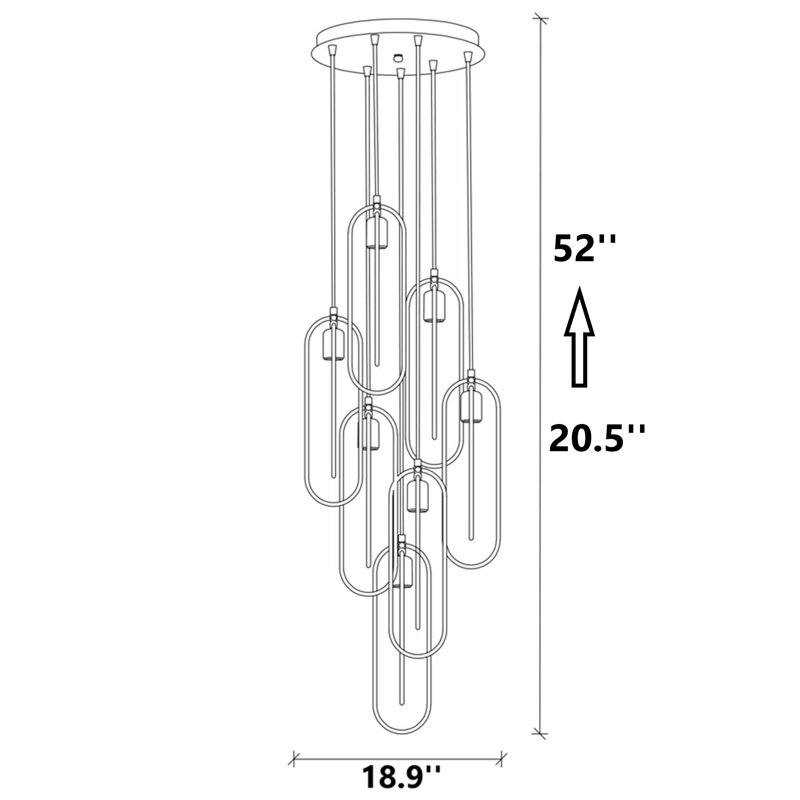 Jontre 7 - Light Novelty Cluster Pendant