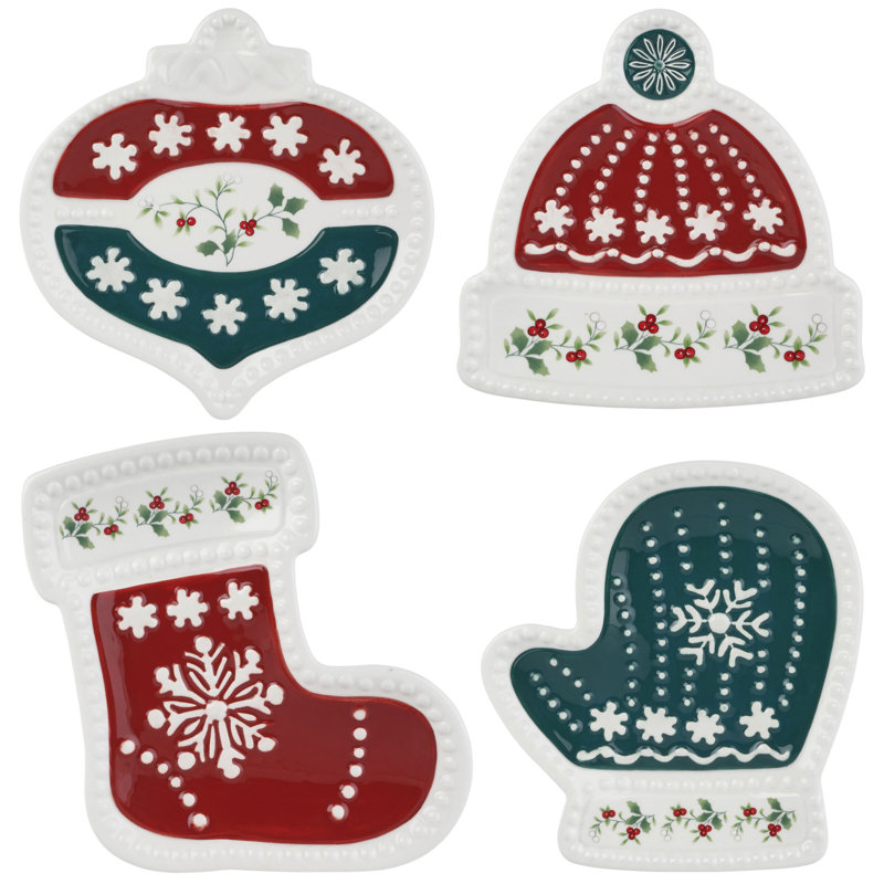 Pfaltzgraff Winterberry Accent Plates, Set of 4