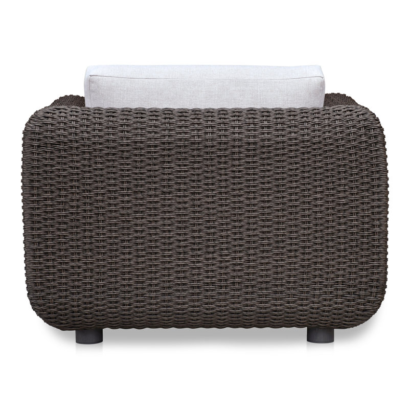 Soma Outdoor Lounge Chair, Dark Brown