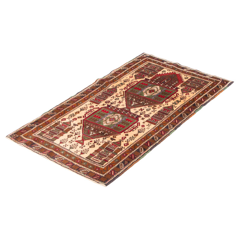 Teimani Beige Rug 2'7" x 4'10"