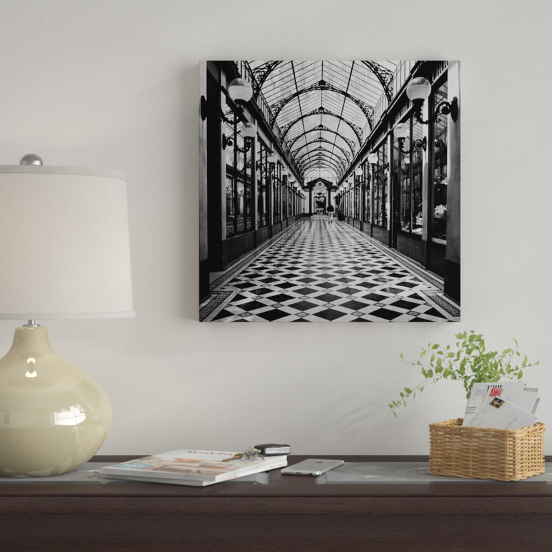 « passage des chambre princesse, paris », reproduction de photo sur toile tendue, H 12 po x l 12 po x P 1,5 po