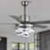 Eustolio 52'' DIY Shade Reversible Caged Ceiling Fan with Dimmable LED Light and Remote