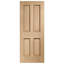 Internal Oak Victorian 4 Panel With Raised Mouldings-45398942