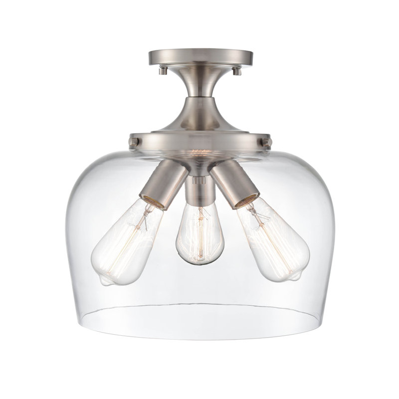 Alando Glass Semi Flush Mount