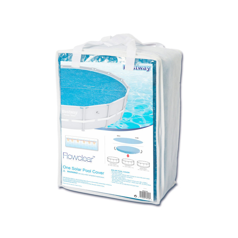Couverture solaire transparente pour piscine Flow