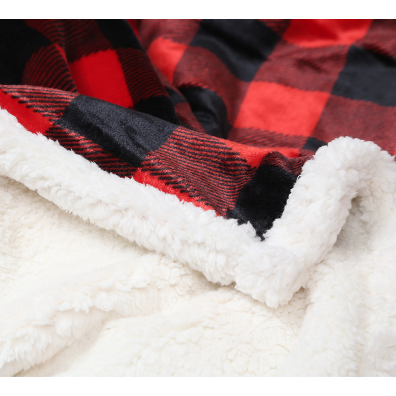 Lumberjack Plaid plush throw