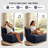 Boneless Boneless Floor Sofa Chair, Comfy Accent Chair, Togo Sofa , Corduroy Lazy Bean Bag Chairs for Living Room, Bedroom, Fireside, No Assembly Required, Washable Cover, Ships in a Box-1410408440