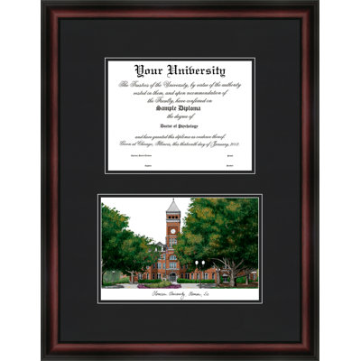 Cadre de diplôme de diplomate clemson tigers NCAA