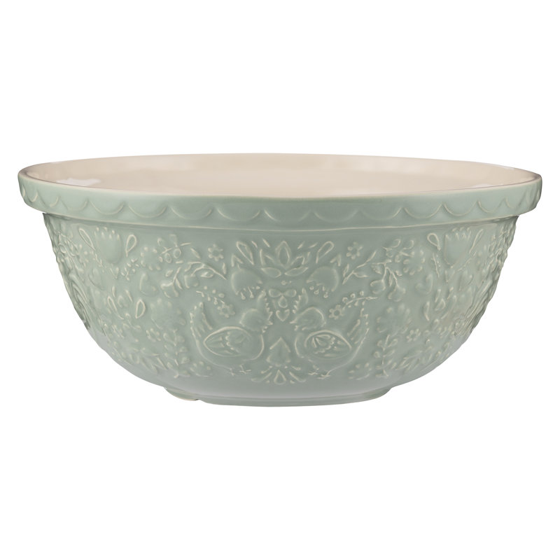 Mason Cash Home To Roost Mixing Bowl, Green, 29cm
