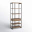 Mango & Metal Etagere Bookcase