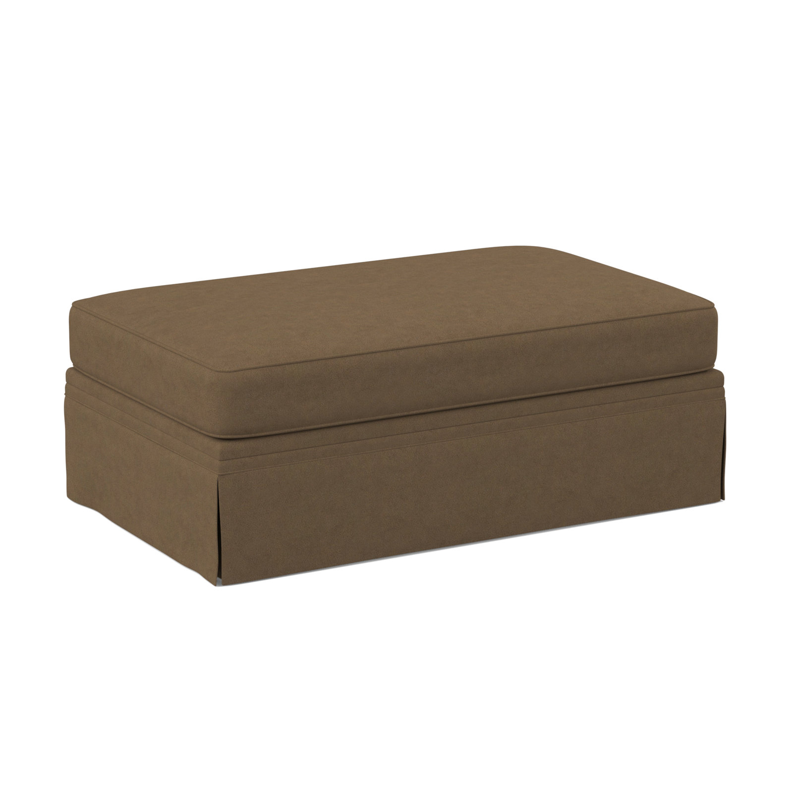 Shelby Upholstered Storage Ottoman, Bella Cocoa Performance Velvet