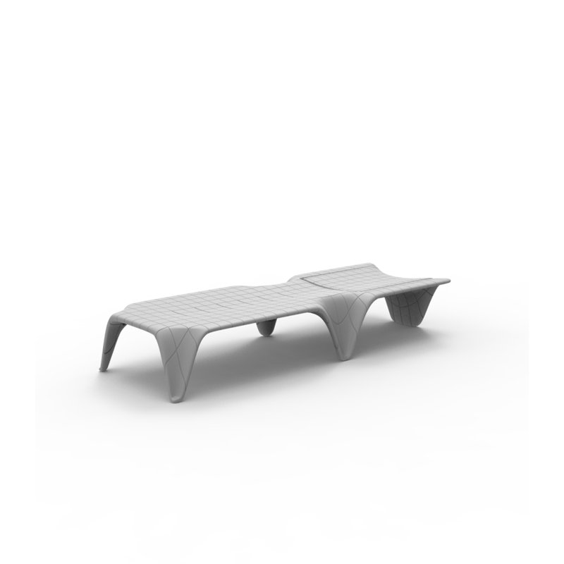 Outdoor Chaise Lounge, Steel
