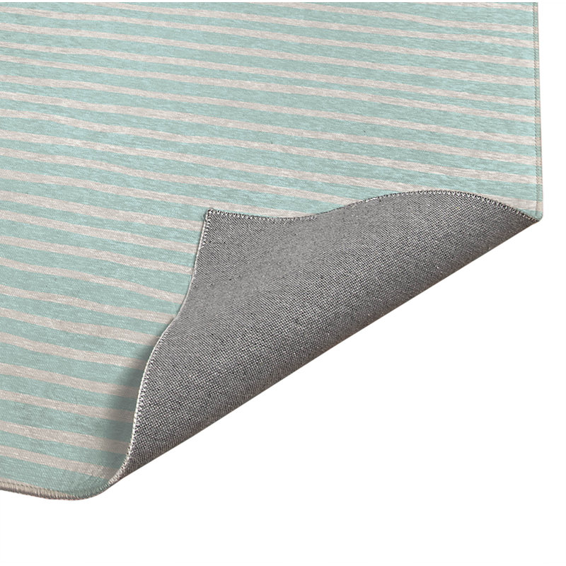 Tapis de cuisine Ribbon Play, Rectangle 5 pi x 7 pi, Bleu clair