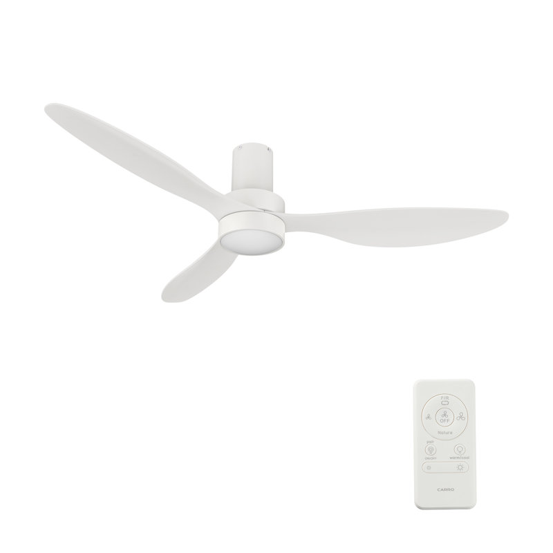 52'' Ceiling Fan with LED Lights, White