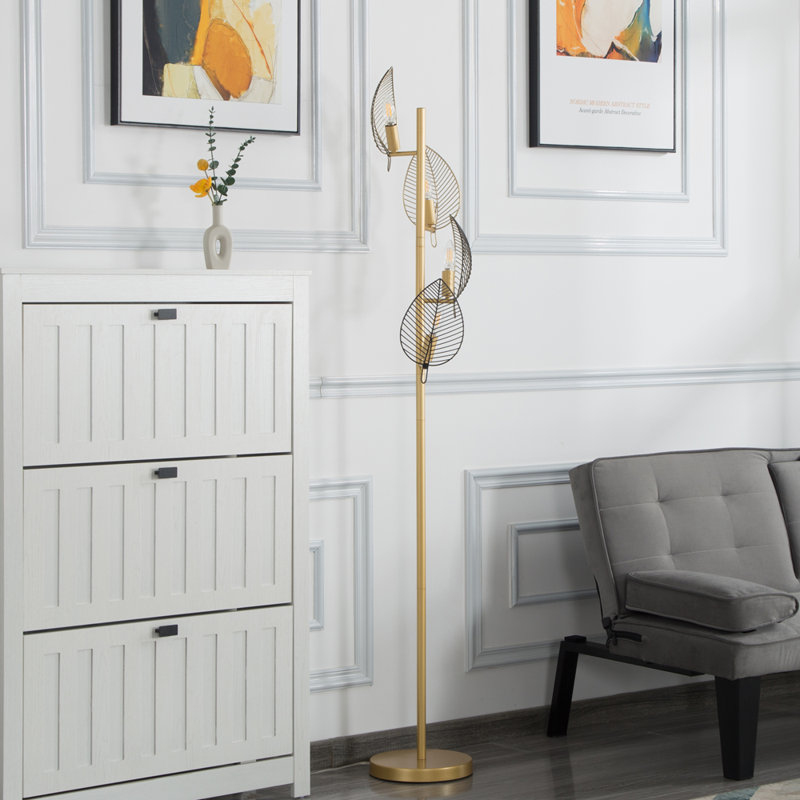 67.3'' Tree Floor Lamp, Gold