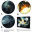 «Blue Watercolor Night Bat Charm I - Bat», art mural 4 pièces-621397775
