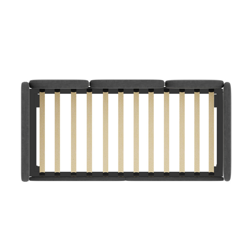 Lit de jour moderne avec housse en velours et rangement
