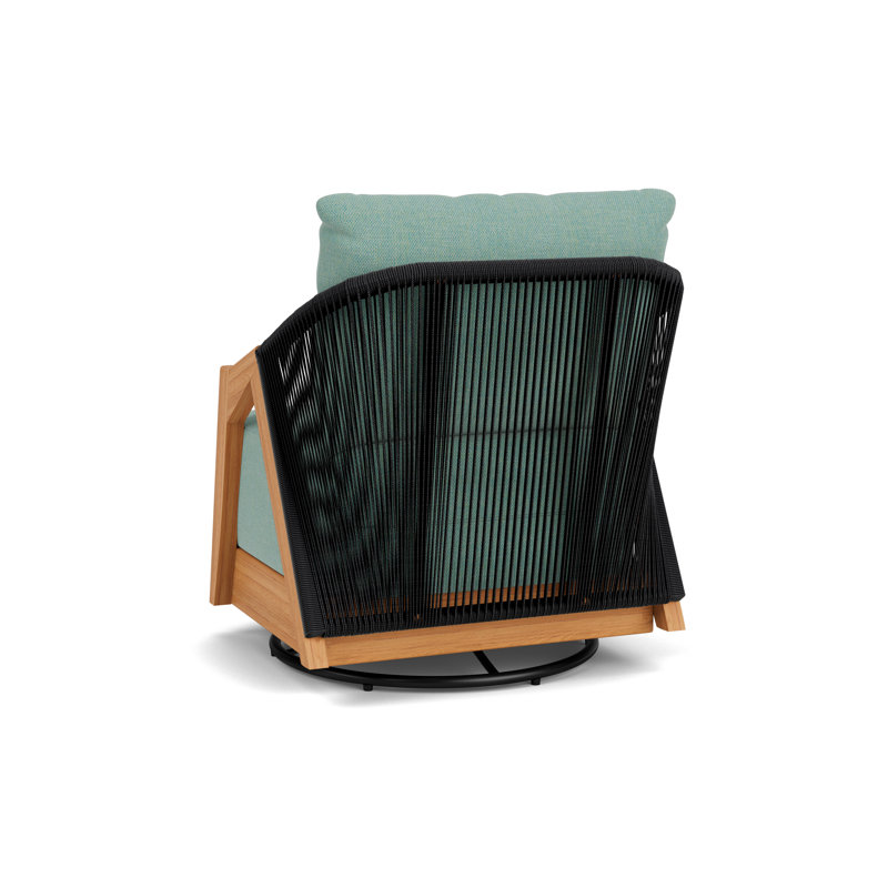 Alpine Outdoor Teak Swivel Armchair, Pavian Pool