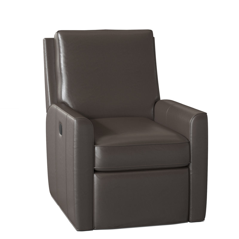Yorba Recliner, Outsider Raven Genuine Leather, Manual