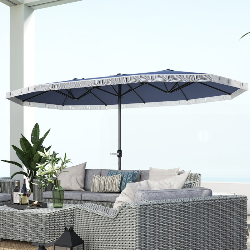 Outsunny 15ft Extra Large Patio Umbrella