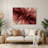 Gradient Abstract 62 Red Metal Wall Art