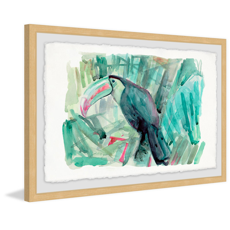 Tropical Toucan - Single Picture Frame Print, 30cm H x 45cm W