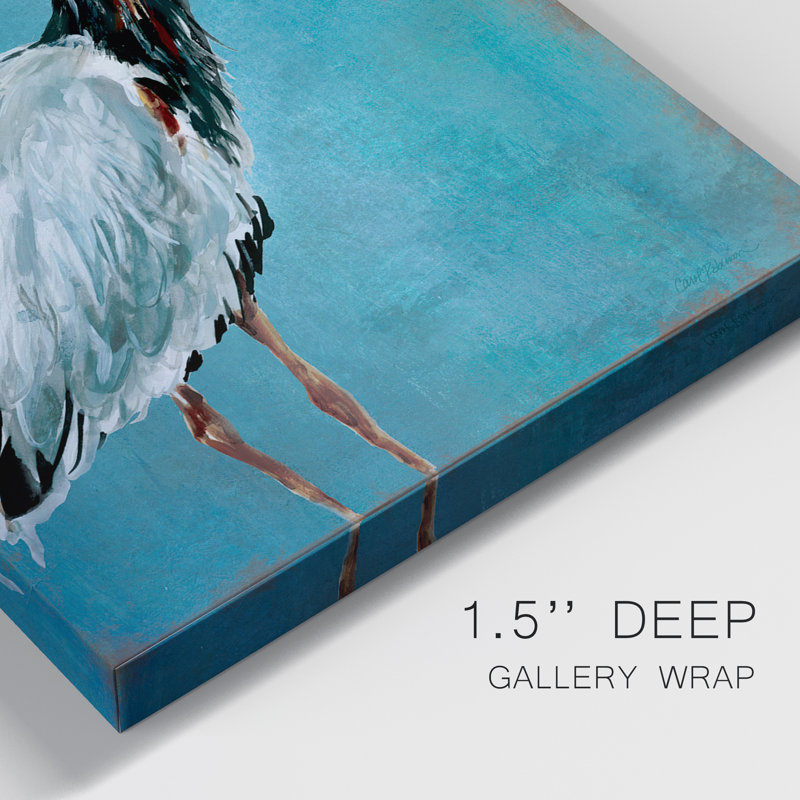 Great Blue Heron I - ensemble de 2 peintures, H 60 po x l 80 po, Toile tendue, Sans cadre