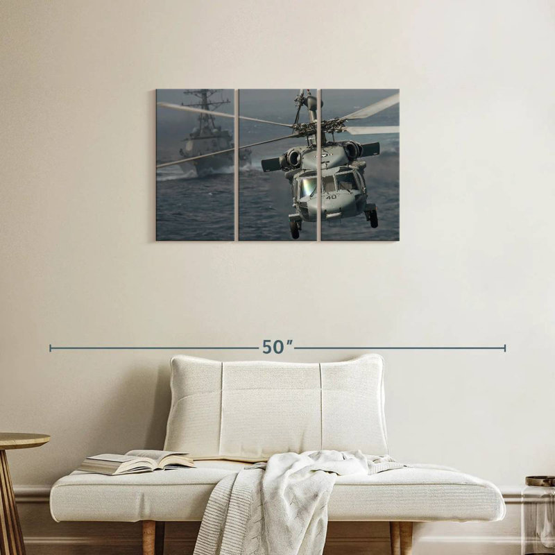 Mait Knighthawk Helicopter, 20" H x 33" W