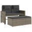 Banc de patio inclinable avec coussins Vidaxl-99049283