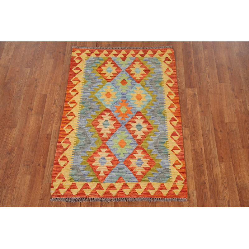 Multolor Kilim Oriental Accent Rug 3x4