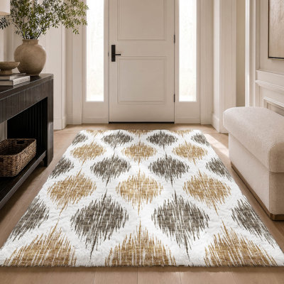 Tapis Ikat ADS848 de qualité supérieure lavable à la machine