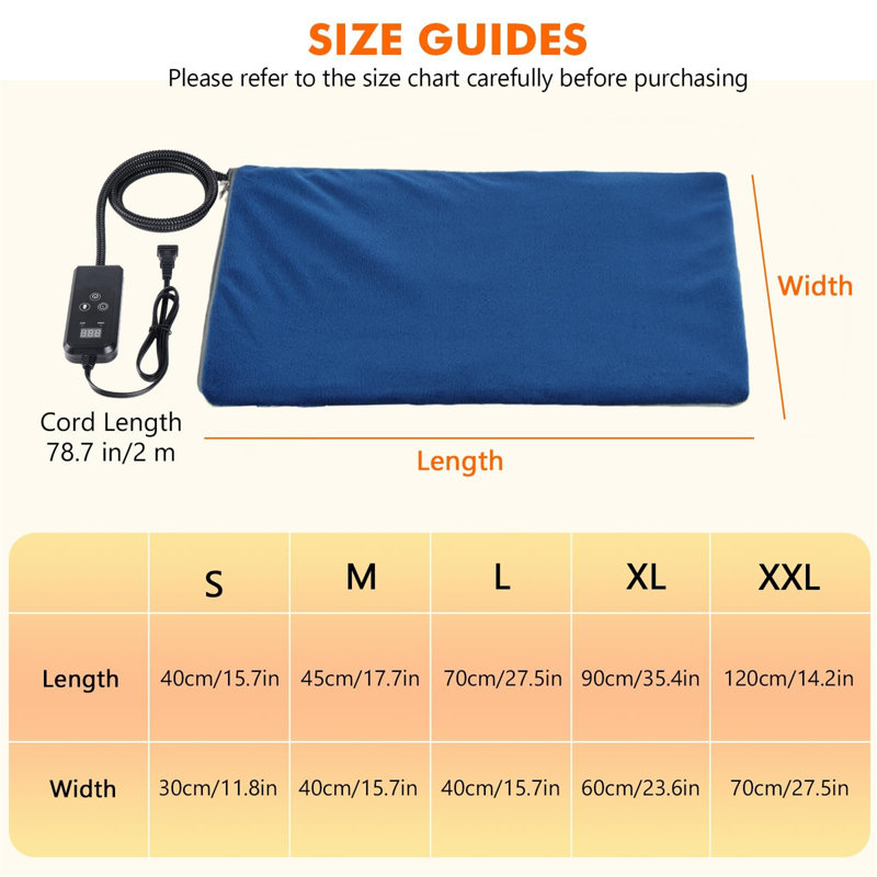 Genivee Pet Bed Cushion, 5cm L x 70cm W