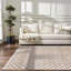 Tapis terre cuite / rouille à carreaux Jasha-690130680-734538080