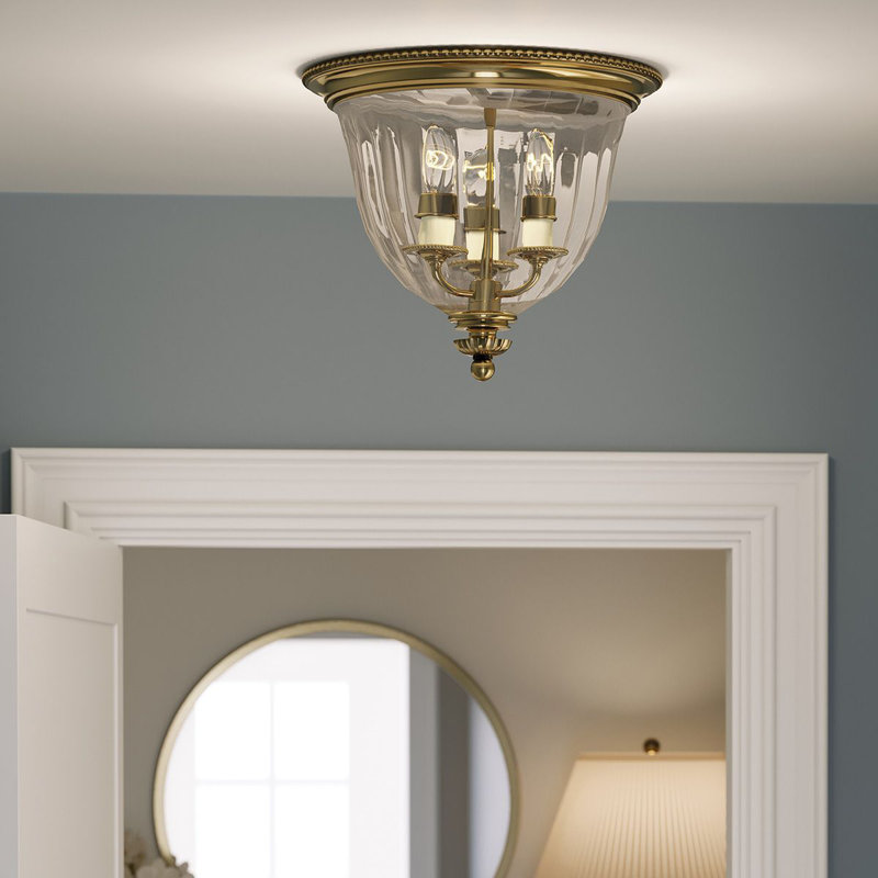 Baddesley Glass Flush Mount