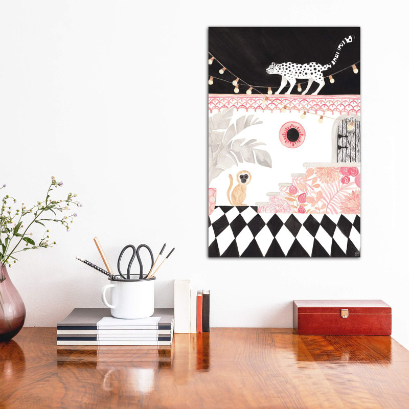 Animals Framed Art, Wrapped Canvas, 48" H x 32" W x 1.5" D