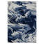 Tapis abstrait bleu en polypropylène tissé à la machine Jacleen-1512174948