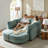 Dayman 125" W Storage Sectional with Ottoman-100235133